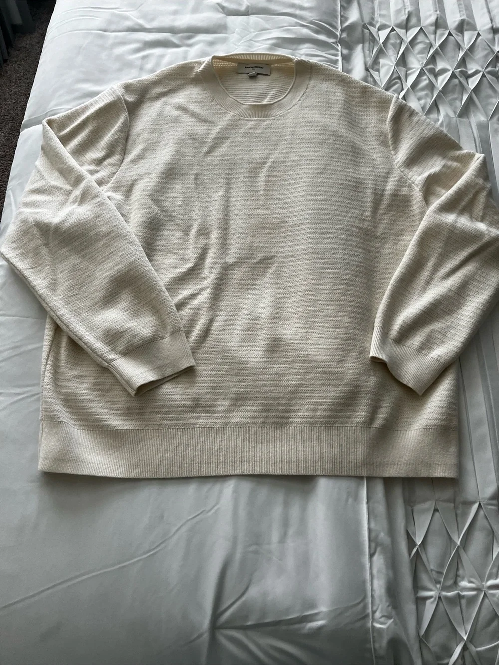 Banana Republic Cream Crewneck Sweater